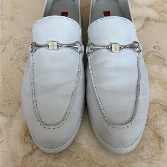 Hogl Light Blue Leather Horsebit Loafers - Picture 10 of 16